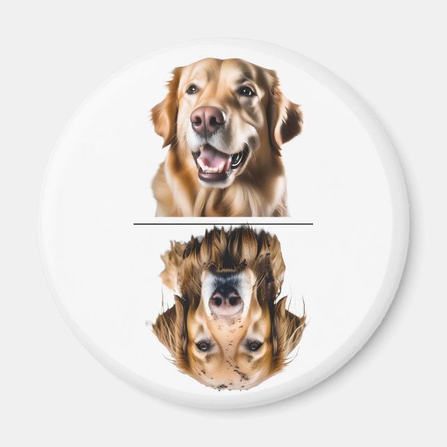 Charmante Geschirrspülmaschine für Golden Retrieve Magnet (Vorne)