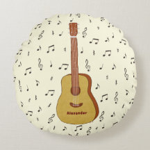 Charmante Gitarrist Musiknote Design