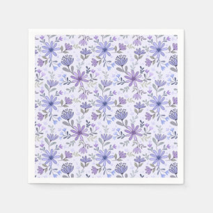 Charmante handgezeichnete Blume Napkins Serviette