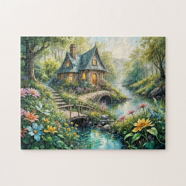Charmante Hütte von Serene Stream (Horizontal)