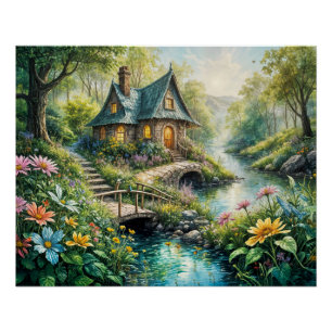 Charmante Hütte von Serene Stream Poster