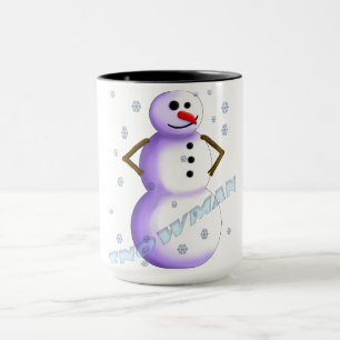 Charmante Kaffee-Tasse zum Thema Schneemann. Einfü Tasse
