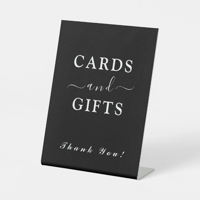 Charmante Karten und Geschenke Sockelschild (Vorderseite)