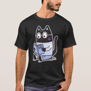 Charmante Katze mit Brille und "Menschliche Manipu T-Shirt