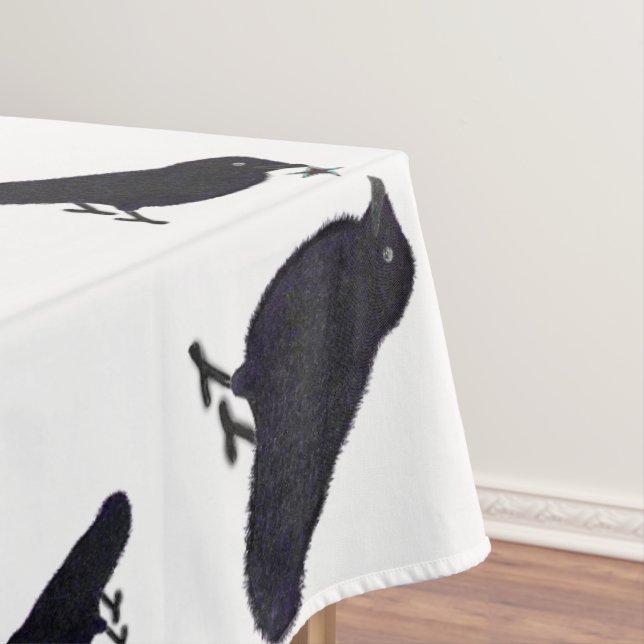 Charmante Krähen mit Geschenken Tischdecke (Beispiel)