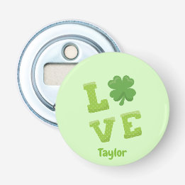 Charmante Liebe Block St Patricks Day Flaschenöffner