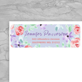 Charmante Lila Lavender Red Rücksendeadresse