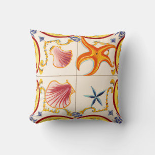 Charmante Muscheln und Starfish Kissen