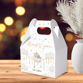 Charmante, neutrale Schale und Stars Babydusche Geschenkschachtel