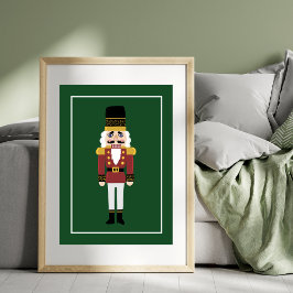 Charmante Nutcracker Holiday Art Print Poster