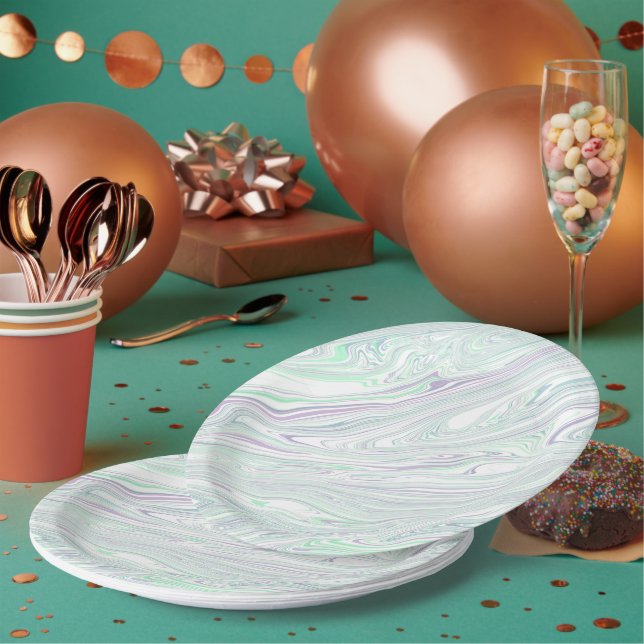 Charmante Papiertafel Pappteller (Multi)