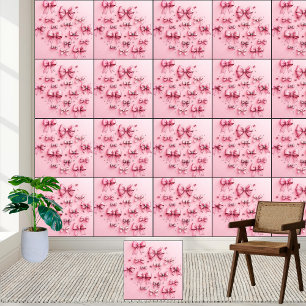Charmante Pink Bows & Glitzer Dream Tapete