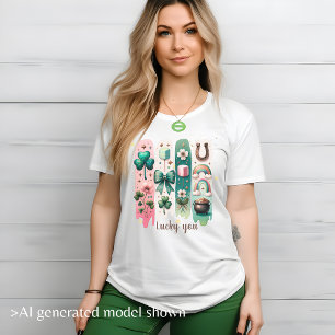 Charmante Pinselstriche Benutzerdefiniert Grün und T-Shirt