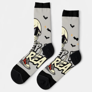 Charmante Skeleton Halloween Socken - Spaß & Einzi