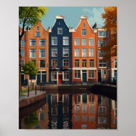 Charmante Stadt Amsterdam Poster