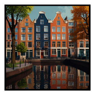 Charmante Stadt Amsterdam Poster
