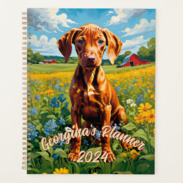 Charmante Vizsla Welpe, naturInspiriert Planer