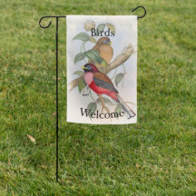 Charmante Vogelschutzflagge wetterfeste Garten