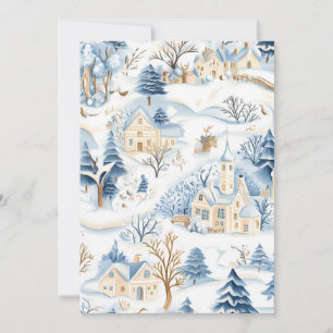 Charmante Winter Wonderland Weihnachtskarte Feiertagskarte