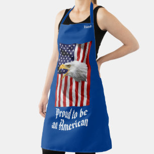 Charmanter Adler, der Patriotiker der amerikanisch Schürze