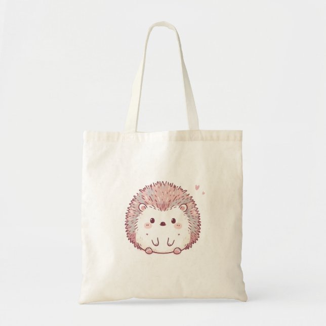 Charmanter Adorable Igel Tote Tasche (Vorne)