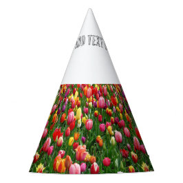 Charmanter Blumengarten ergänzen Text hier Handwer Partyhütchen