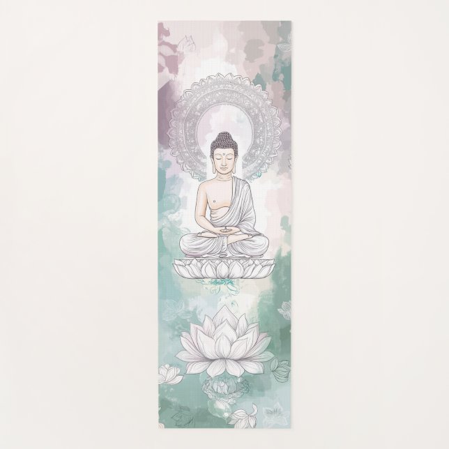 Charmanter Buddha Yoga Mat für verstärkte Meditati Yogamatte (Vorderseite)