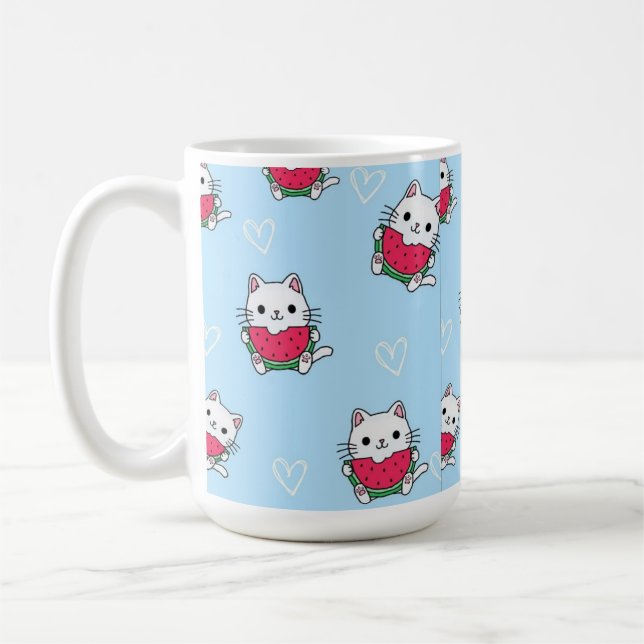 Charmanter Cartoon Cat Tasse | Perfektes Geschenk  (Links)