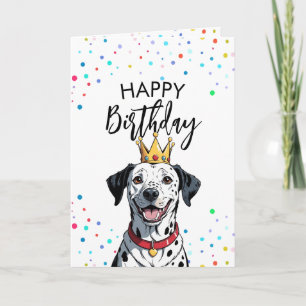 Charmanter Dalmatiner Hund Geburtstag Karte
