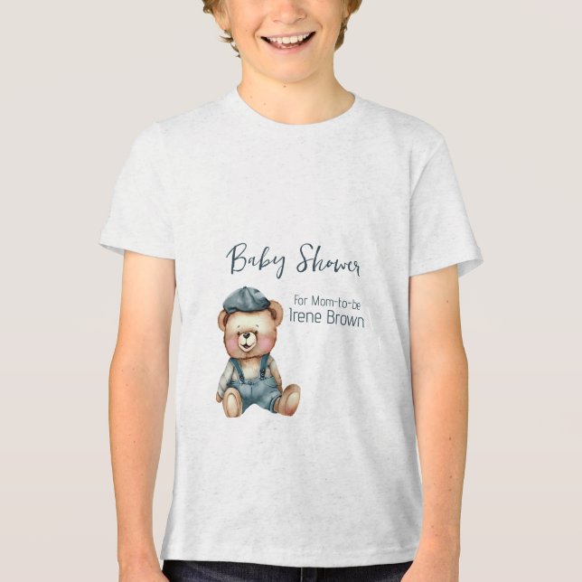 Charmanter, gemütlicher Baby-Dusche T - Shirt (Vorderseite)