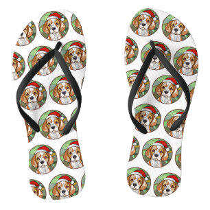 Charmanter Kaninchencheer: Weihnachten zum Thema B Flip Flops