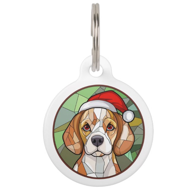Charmanter Kaninchencheer: Weihnachten zum Thema B Haustiermarke (Vorderseite)