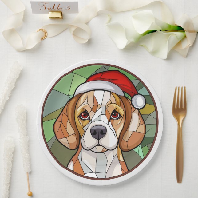 Charmanter Kaninchencheer: Weihnachten zum Thema B Pappteller (Hochzeit)