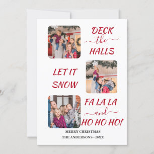 Charmanter Spaß Bunte Drei Fotos Weihnachten 