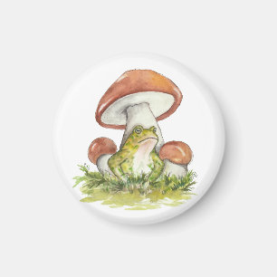 Charmanter Toad unter dem Pilz Magnet