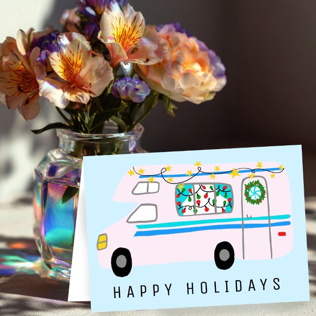 Charmanter Weihnachtscamper Vintag RV Xmas Karte (Charming Christmas Camper Vintage RV Xmas Card
)
