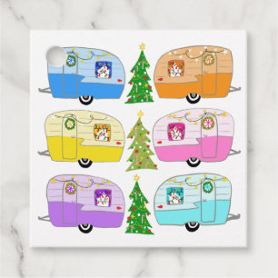 Charmanter Weihnachtscamper Vintager Anhänger RV X