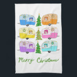 Charmanter Weihnachtscamper Vintager Anhänger RV X Geschirrtuch<br><div class="desc">Hoffe, dass dir dieses Ferienhaus gefällt. Fügen Sie Ihren eigenen Text hinzu, um ihn anzupassen, wenn Sie möchten. Karo in meinem Shop für mehr passende Artikel und andere Urlaubsmuster. Danke für den Einkauf mit mir!</div>