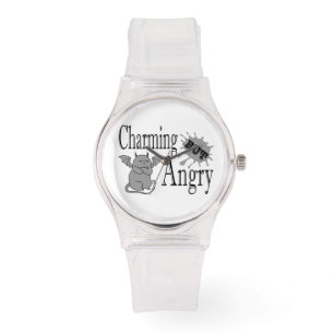 Charmantes, aber wütend kleines böses Zitat lustig Armbanduhr