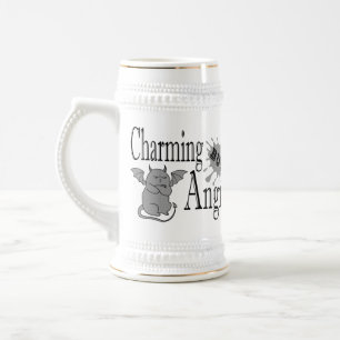 Charmantes, aber wütend kleines böses Zitat lustig Bierglas
