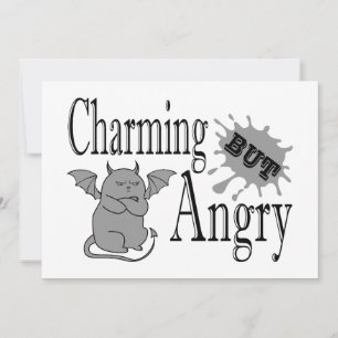 Charmantes, aber wütend kleines böses Zitat lustig Einladung