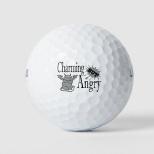 Charmantes, aber wütend kleines böses Zitat lustig Golfball