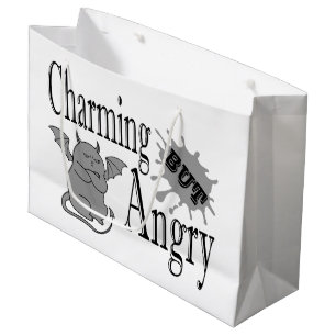 Charmantes, aber wütend kleines böses Zitat lustig Große Geschenktüte