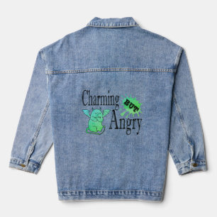 Charmantes, aber wütend kleines böses Zitat lustig Jeansjacke