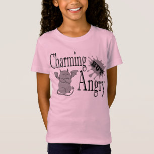 Charmantes, aber wütend kleines böses Zitat lustig T-Shirt