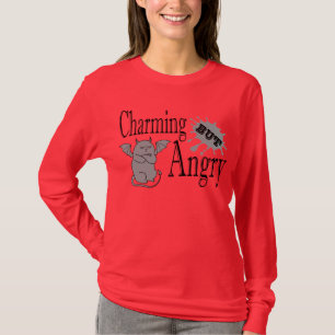 Charmantes, aber wütend kleines böses Zitat lustig T-Shirt