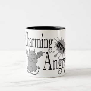 Charmantes, aber wütend kleines böses Zitat lustig Zweifarbige Tasse