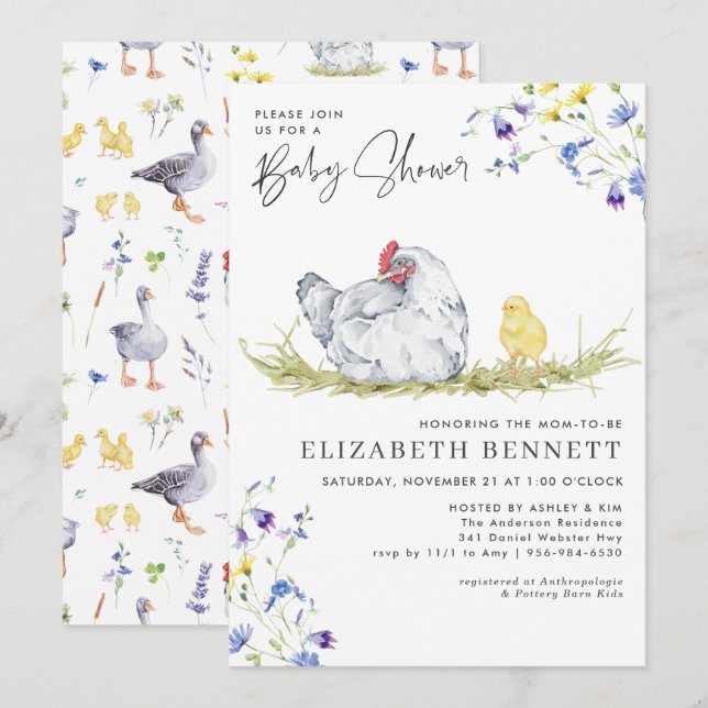 Charmantes Bauernhaus | HühnerBaby (Vorne/Hinten)