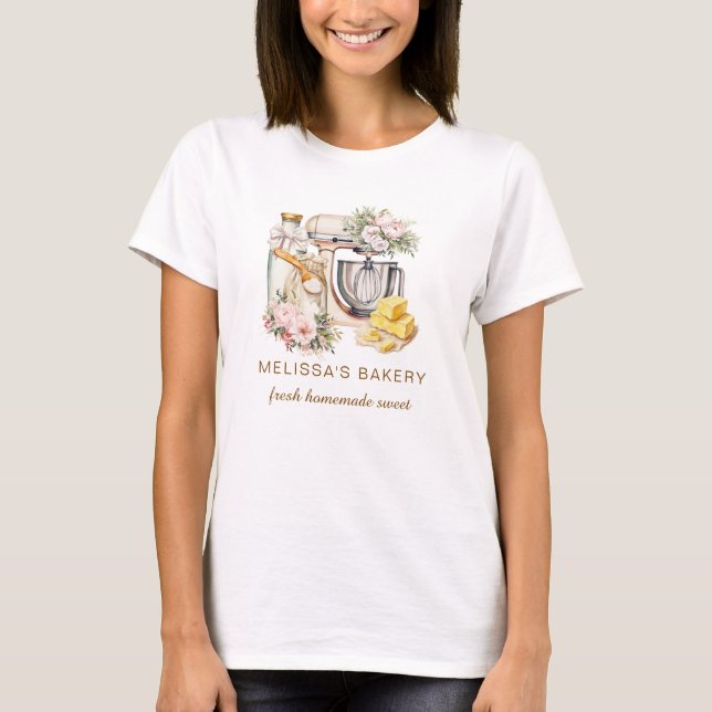 Charmantes Blumenständermischgut & Kochen Zutaten T-Shirt (Vorderseite)