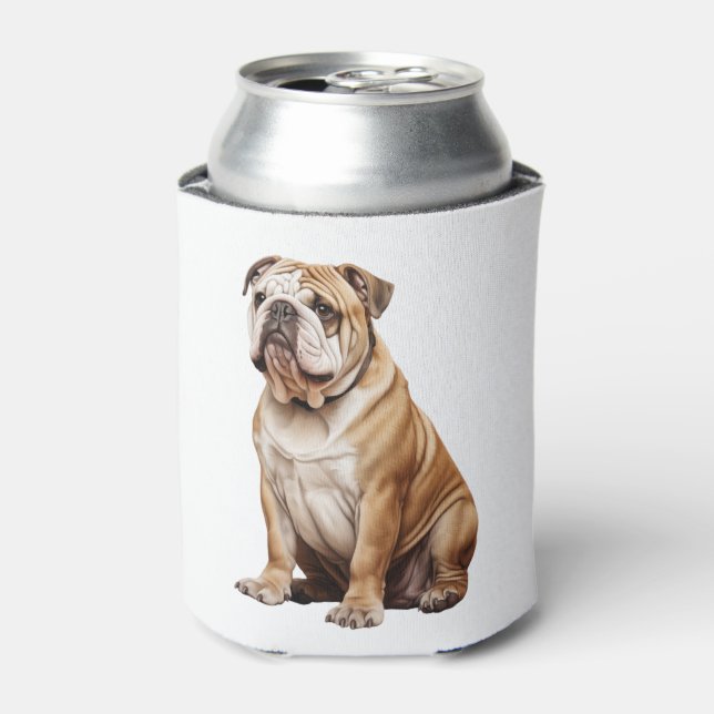 Charmantes englisches Bulldog Portrait - Adorable  Dosenkühler (Kanne Vorderseite)